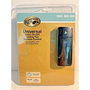Hampton Bay ceiling fan basic on off remote universal 101, 309, 545